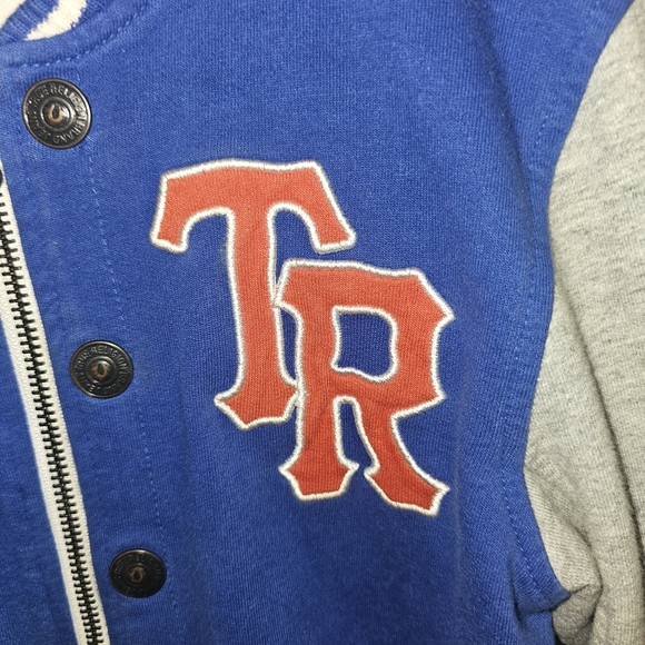 True Religion Blue and Gray Jacket with Red Accents - Picture 6 of 11